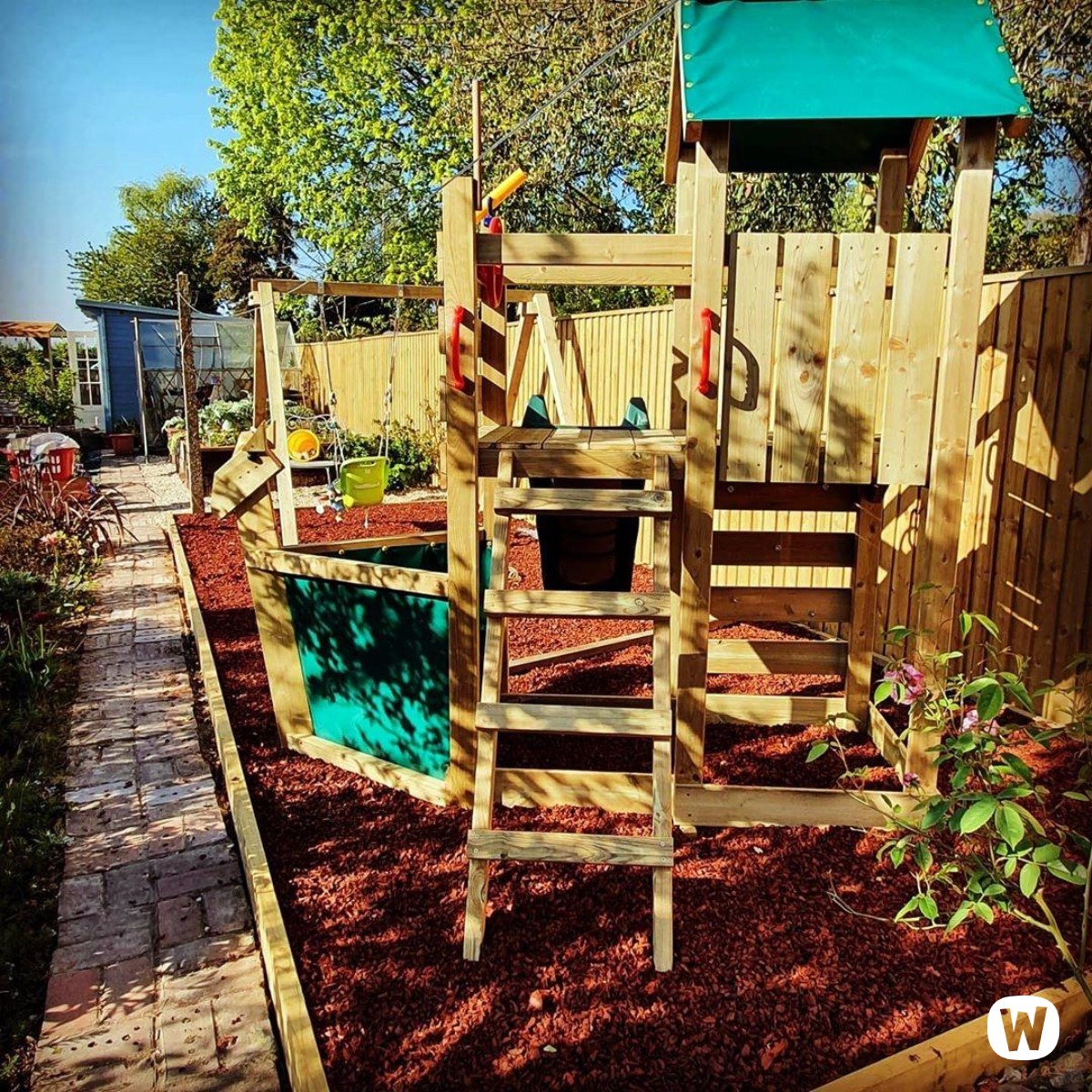 Lekställning med rutschkana Wickey SpookyFlyer 1000240_k